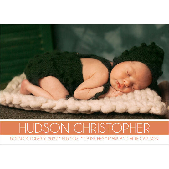 Hudson Photo Birth Announcements